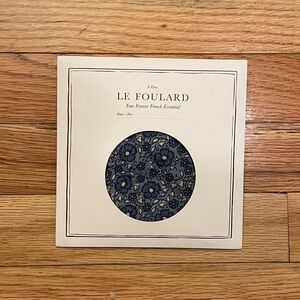 Sezane Blue Floral Scarf NWT